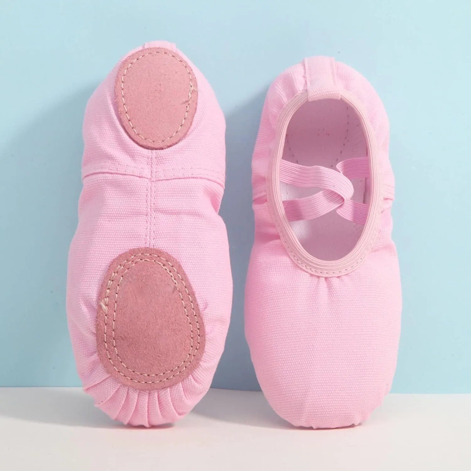 Canvas Ballet Dance Shoes Girls Women Ballet Shoes Stretch Split Sole for Indoor Perform Yoga Performance