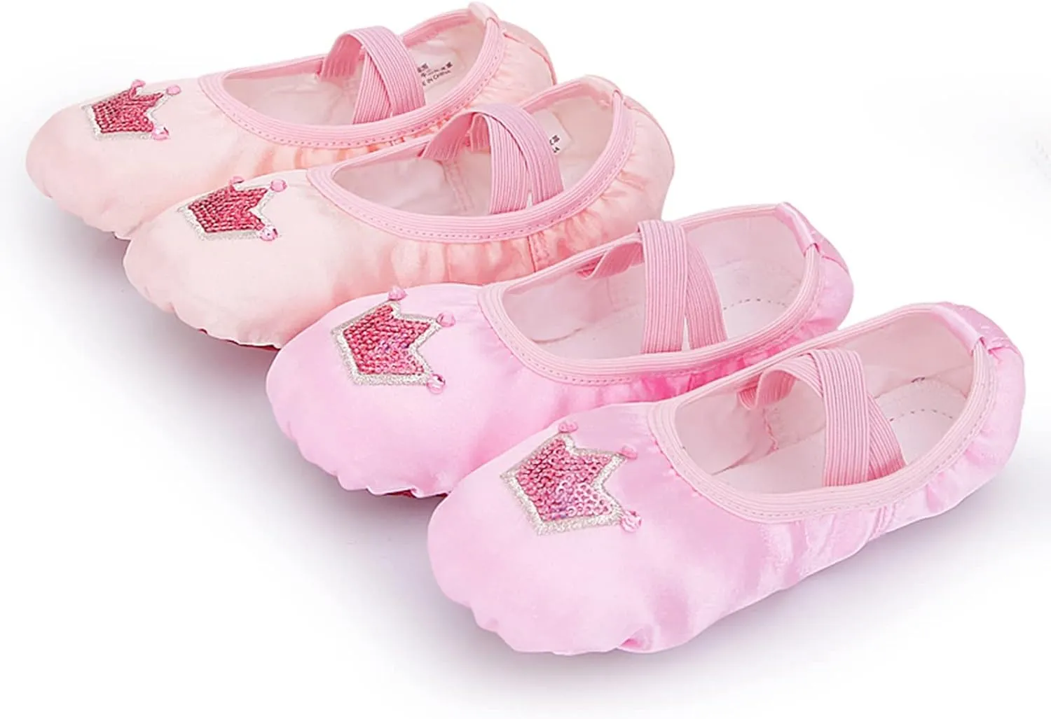 Children Dance Shoes Ballet Dance Shoes Body Training Shoes Satin Embroidered Yoga Shoes Light up Kid Shoes