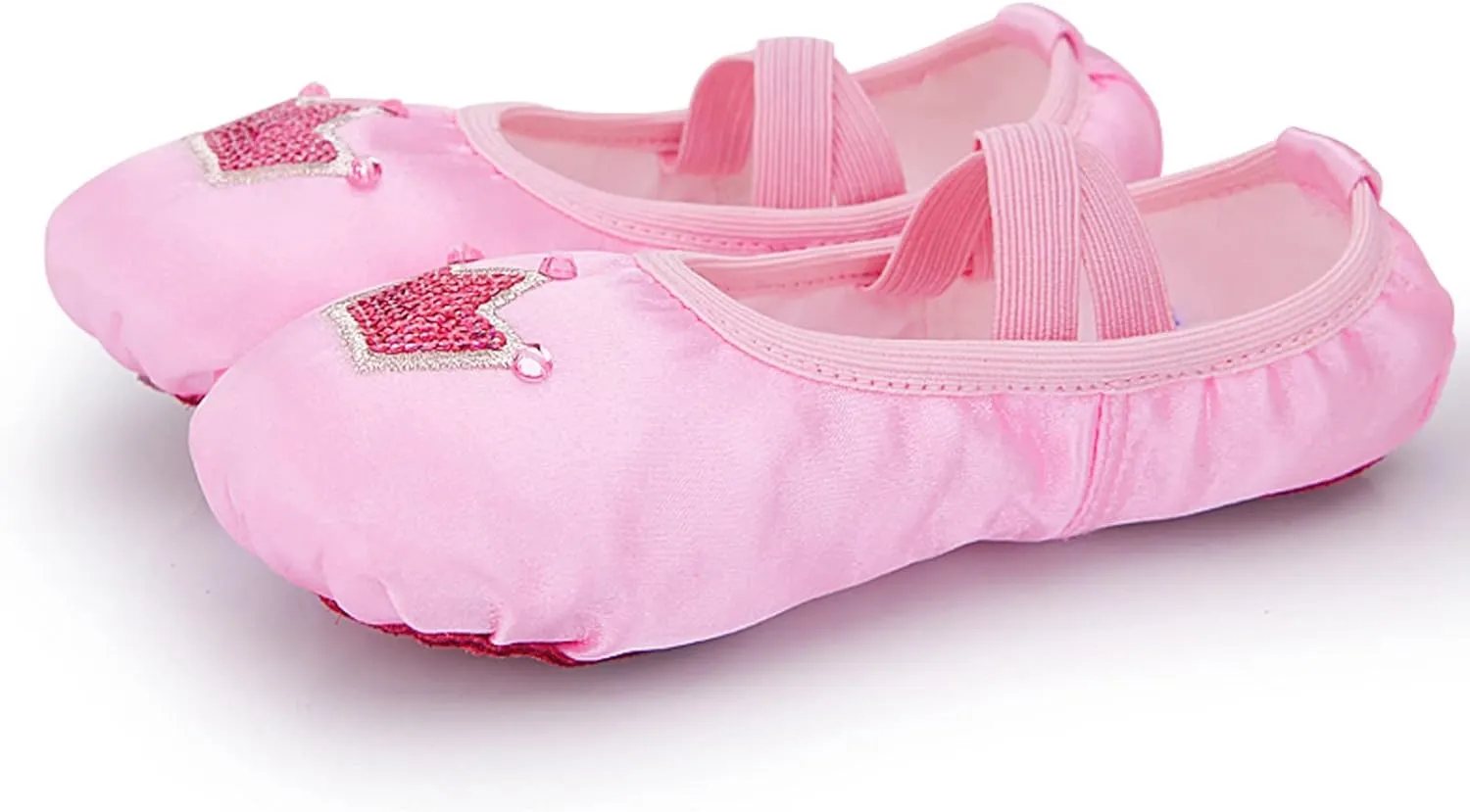 Children Dance Shoes Ballet Dance Shoes Body Training Shoes Satin Embroidered Yoga Shoes Light up Kid Shoes