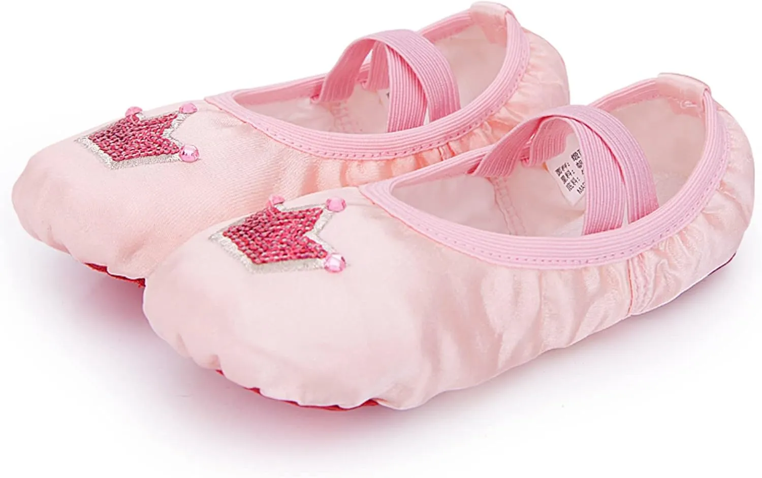 Children Dance Shoes Ballet Dance Shoes Body Training Shoes Satin Embroidered Yoga Shoes Light up Kid Shoes