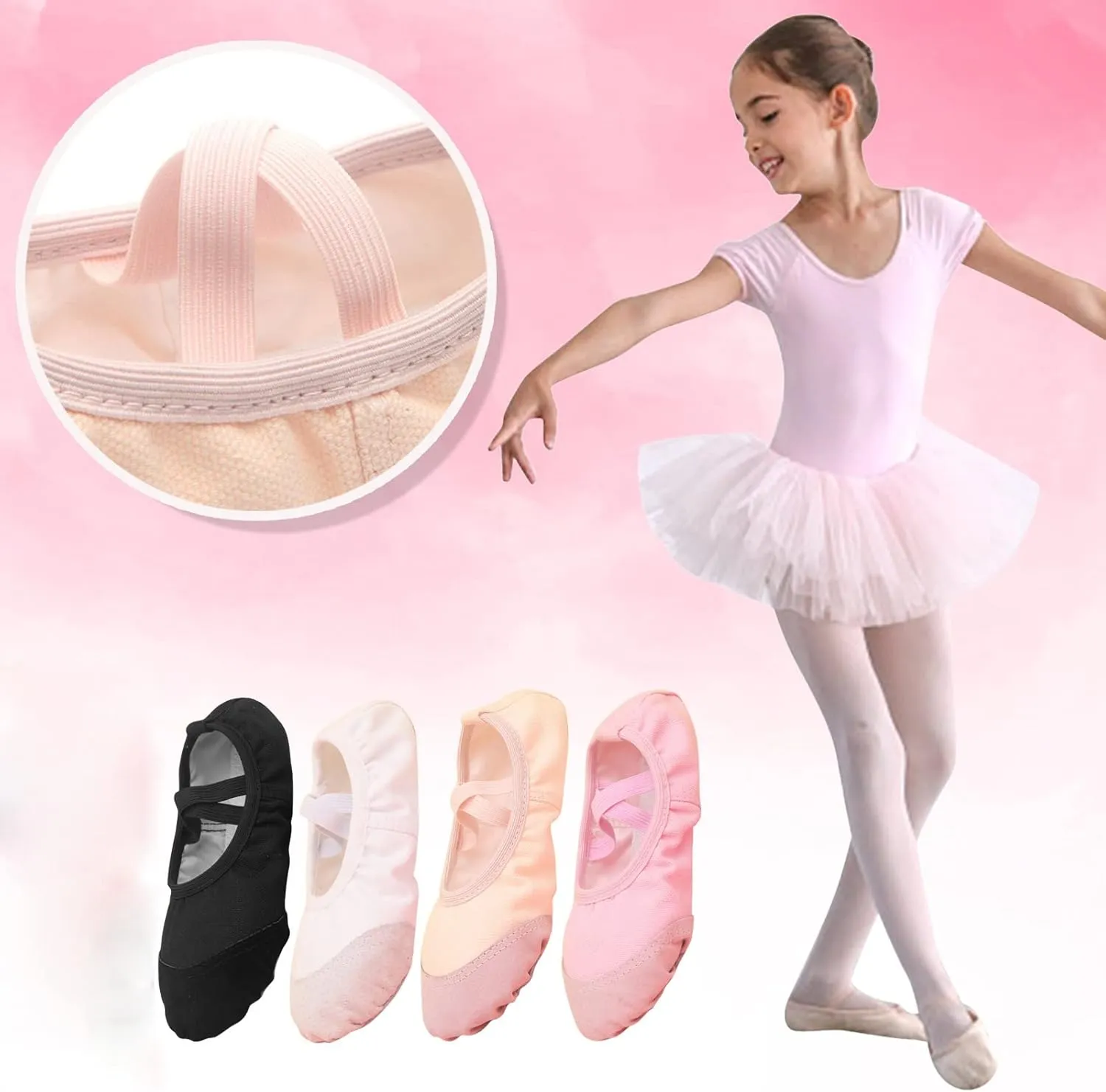Children Dance Warm Dance Shoes Ballet Performance Indoor Shoes Round Toe Soft Yoga Shoes for Girls