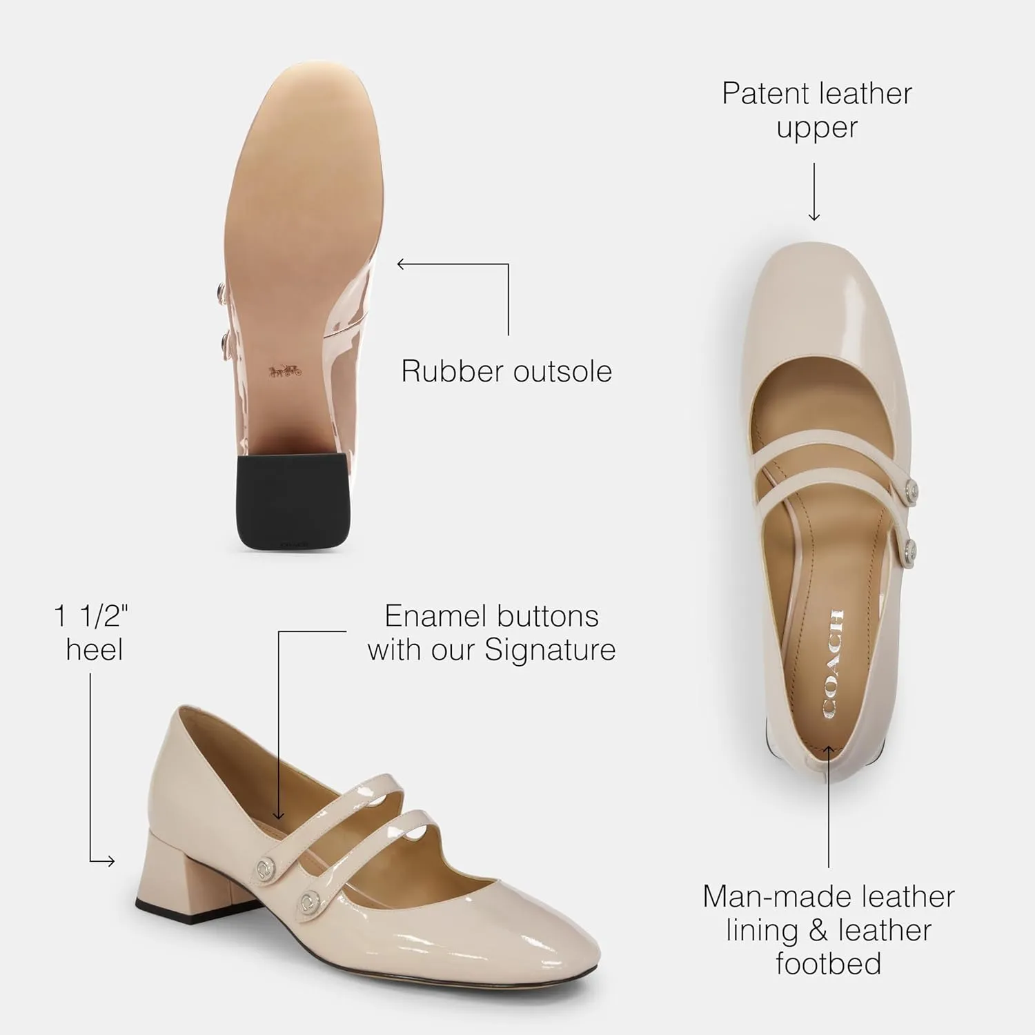 Coach Women's Angelina Mary Jane Flat