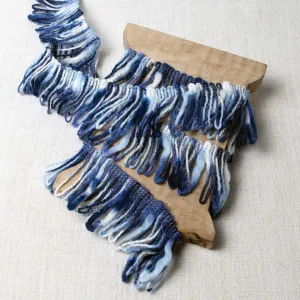 Dip-Dyed Blue Fringe