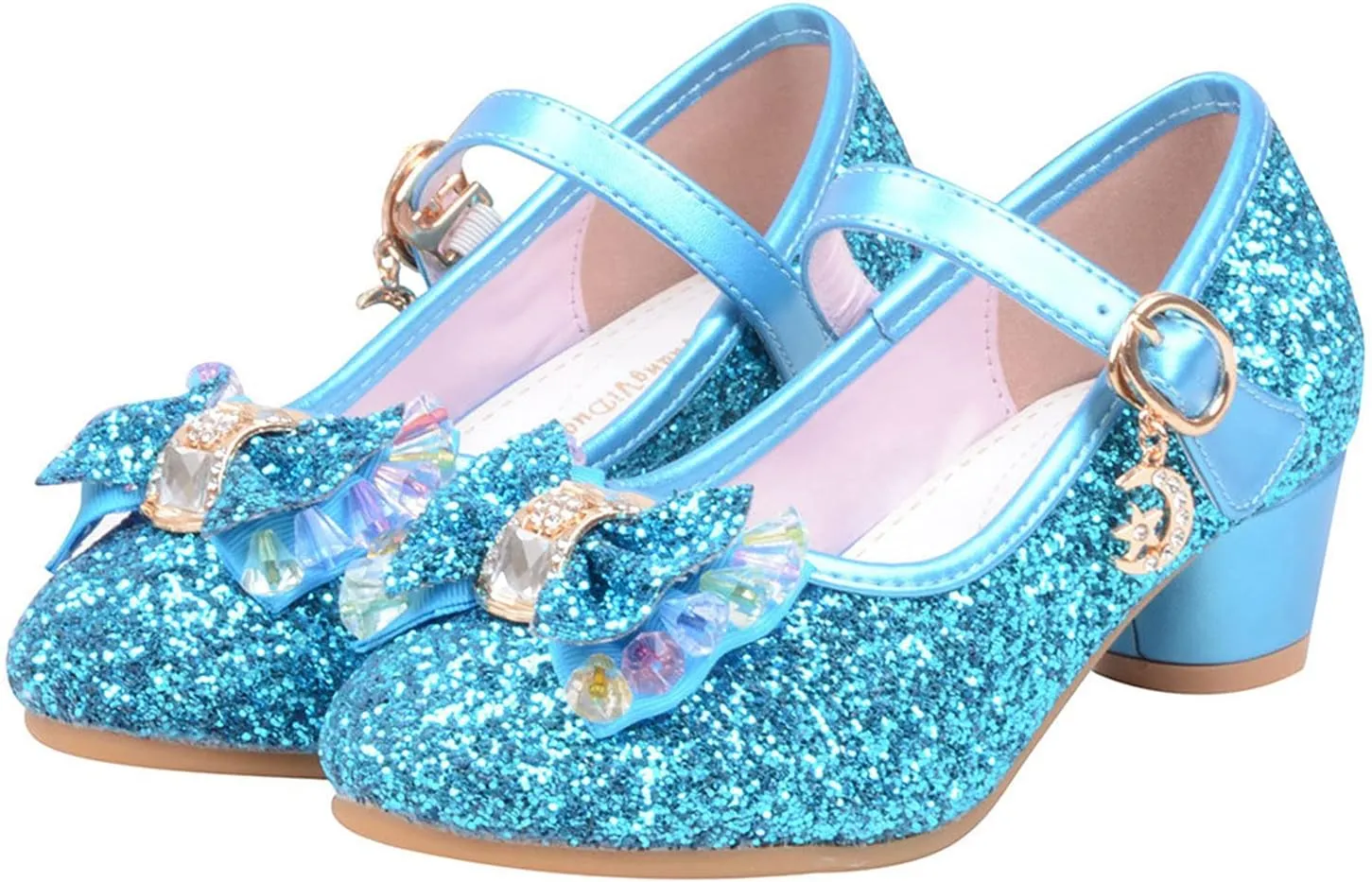 Dress Shoes for Girls,Baby Kids Pearl Sandals Crystal Princess Shoes Bling Girls Infant Bowknot Cute Shoes 5-12 Years