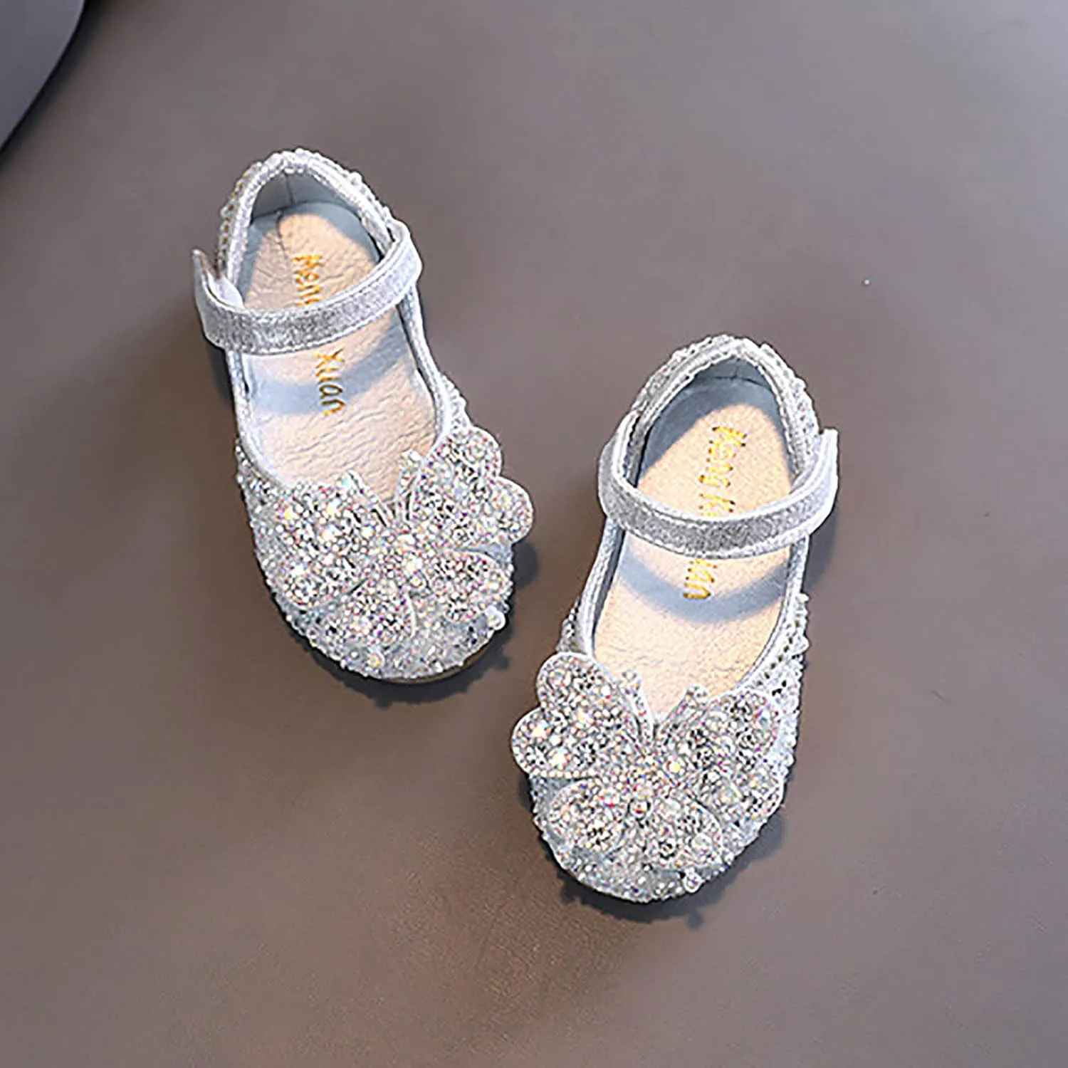 Dress Shoes for Girls,Girls Baby Infant Crystal Princess Shoes Bling Pearl Sandals Shoes Kids Dancing Shoes Gift