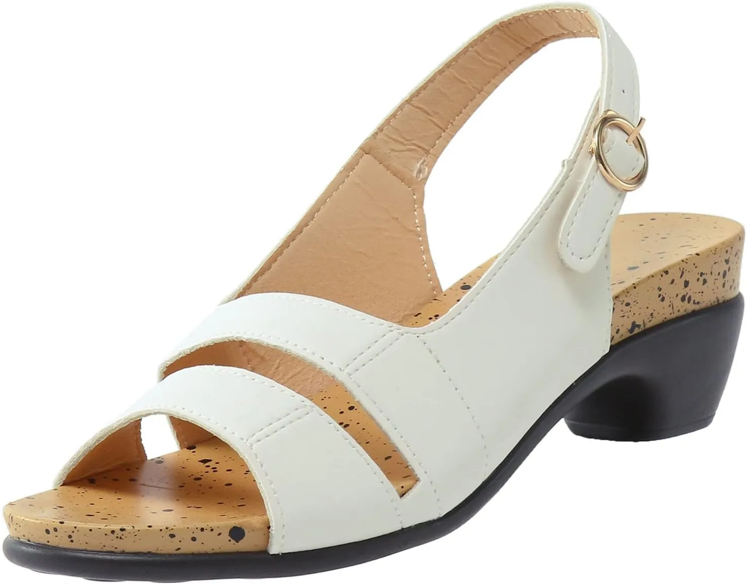 Eduavar Women's Dressy Fashion Sandals - Leopard Print Wedge Open Toe Flat