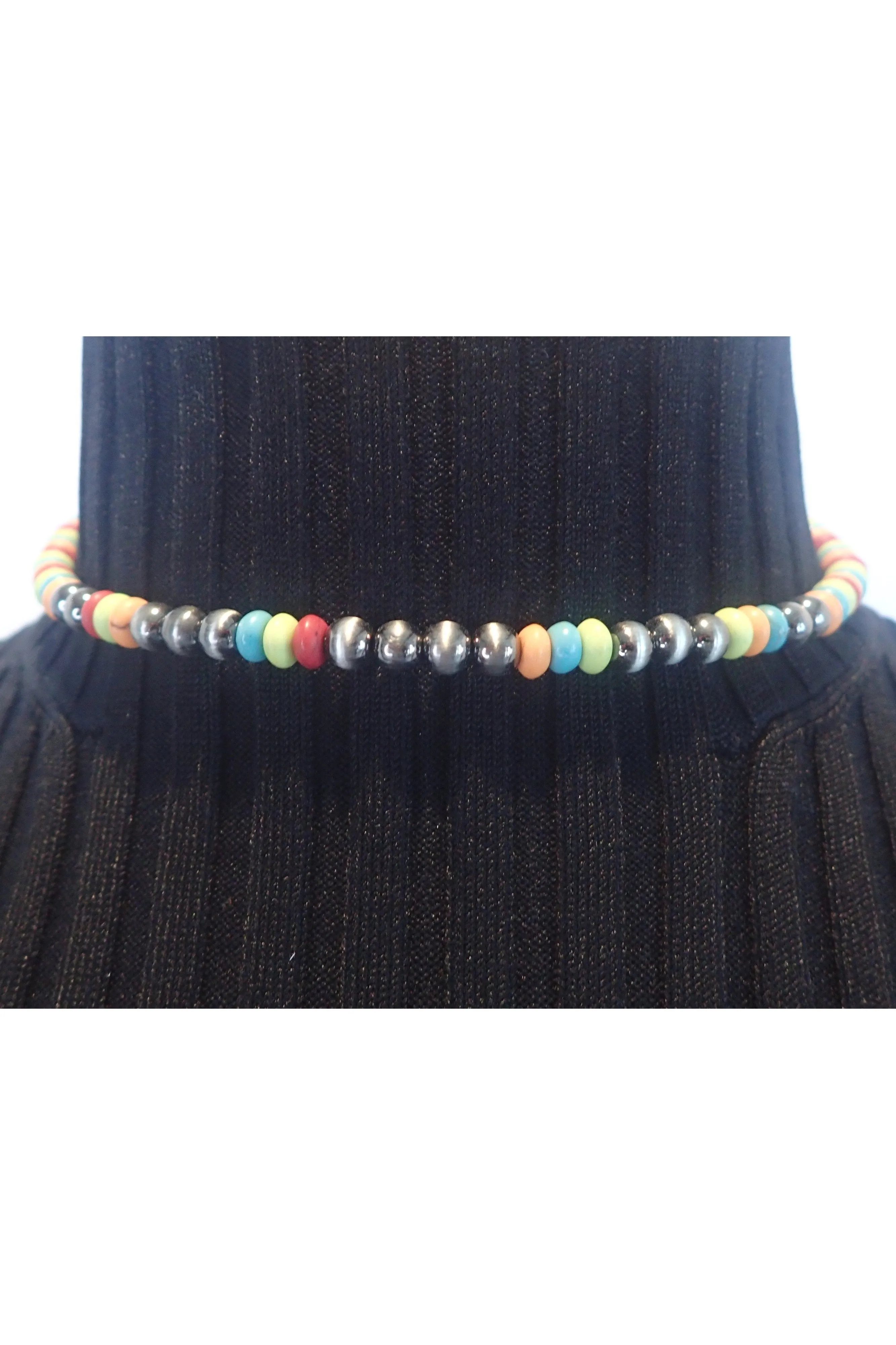Emma Colored Bead Choker - Two Colors