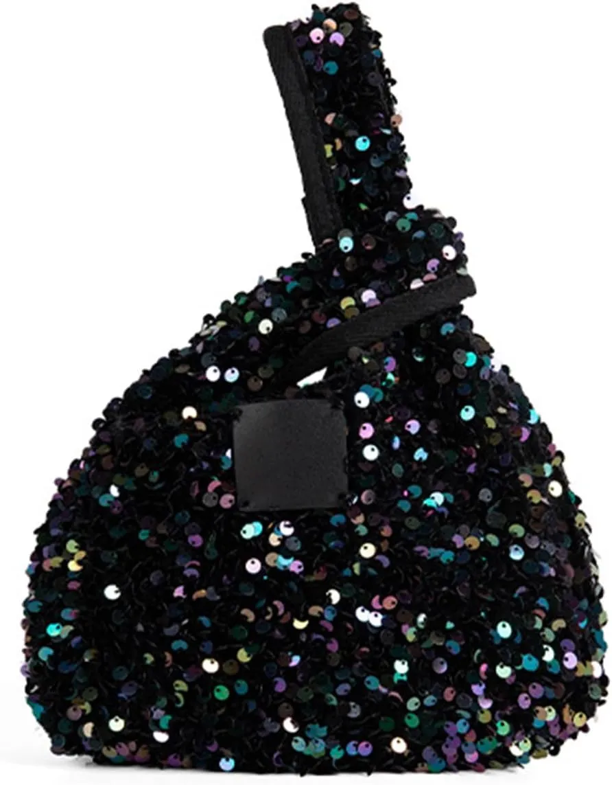 Evening BagsWomen's Clutches Evening Bags Retro Sequins Glitters Triangle Purse for 1920s Party Prom Wedding Sparkles Wrist Purses