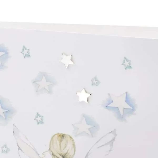 Fairy Silver Earrings on Designer Card by Crumble and Core