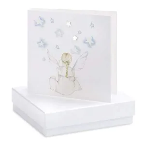 Fairy Silver Earrings on Designer Card by Crumble and Core