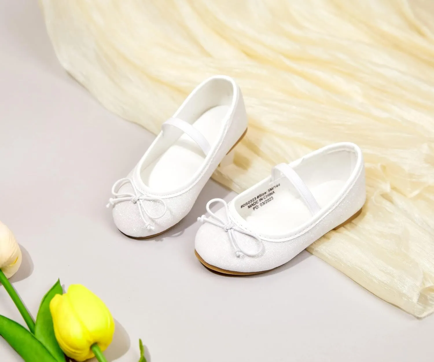 Flaryzone Toddler/Little Girls' Ballerina Flat Mary Jane Princess Dress Shoes - Wedding School Party