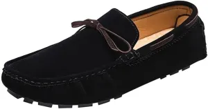 Flat Heel Party Walking Slip-on Mens Loafers Square Toe Vegan Leather Driving Loafers Flexible Comfortable
