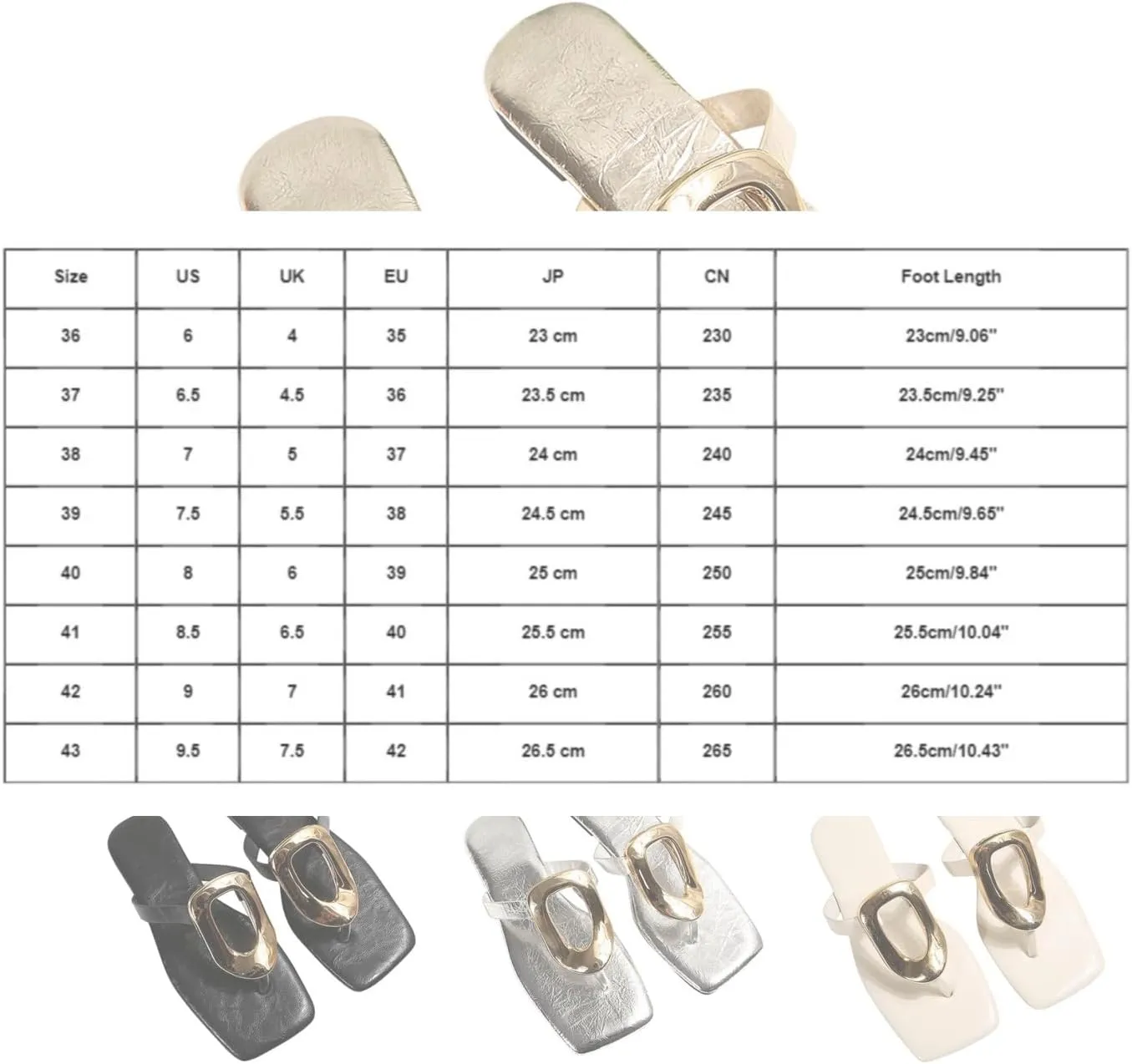 Flat Sandals for Women Dressy Comfortable Flip Flops Slides Trendy Glitter Metal Decoration Summer Beach Shoes Slippers