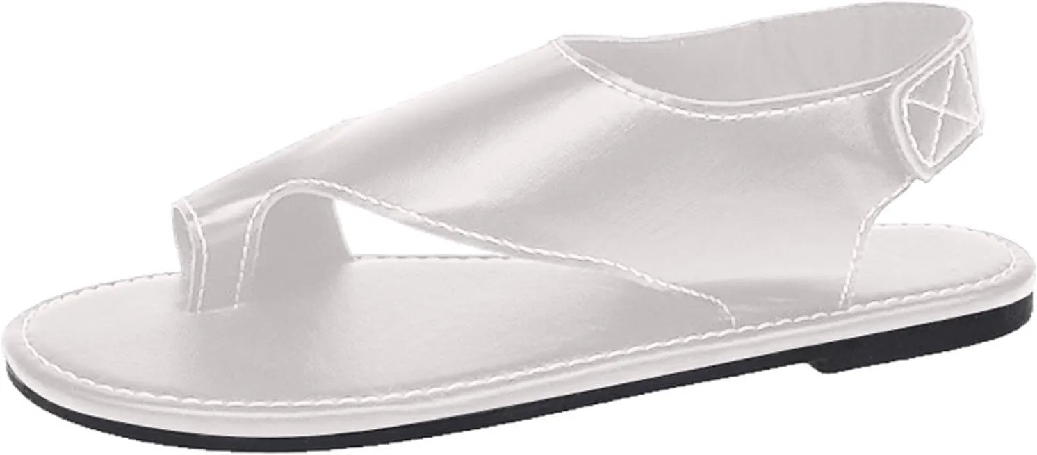Flip Flops For Women 2025 - Vegan Leather Women Slippers Womens Sandals Women's Flat Sandals Women Shoes