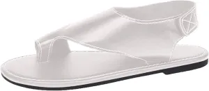 Flip Flops For Women 2025 - Vegan Leather Women Slippers Womens Sandals Women's Flat Sandals Women Shoes