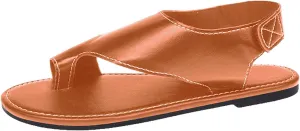 Flip Flops For Women 2025 - Vegan Leather Women Slippers Womens Sandals Women's Flat Sandals Women Shoes