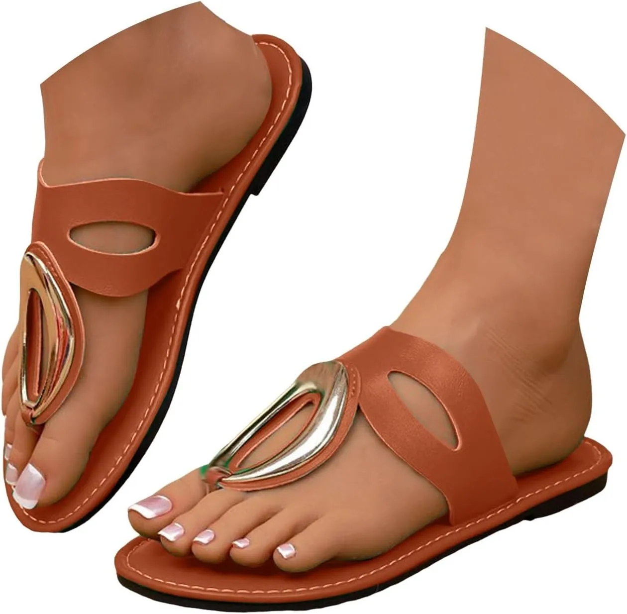 Flip flops for Women Vegan Leather Women Slippers Sandals Women Beach Essentials Slides for Women Fashion Footwear Flats