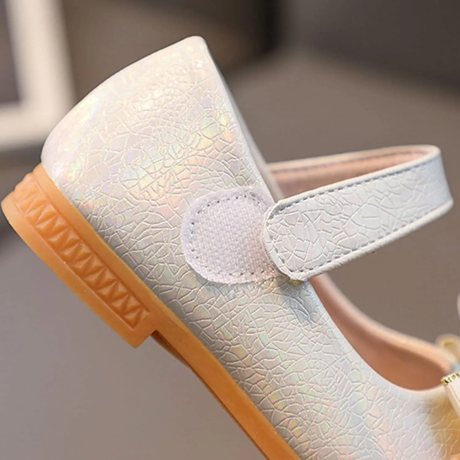 Flower Girl Ballet Flat Bow Ballerina Mary Jane Dress Shoes for Party School Wedding(Toddler/Little Kid) Girls Shoes