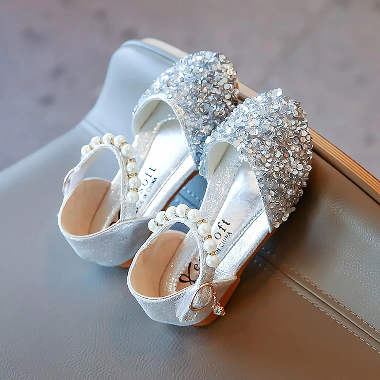 Girls 12 Bowknot Kids Shoes Single Baby Girls Bling Princess Sandals Crystal Pearl Infant Baby Boys Size 6 Shoes Toddler