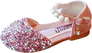 Girls 12 Bowknot Kids Shoes Single Baby Girls Bling Princess Sandals Crystal Pearl Infant Baby Boys Size 6 Shoes Toddler