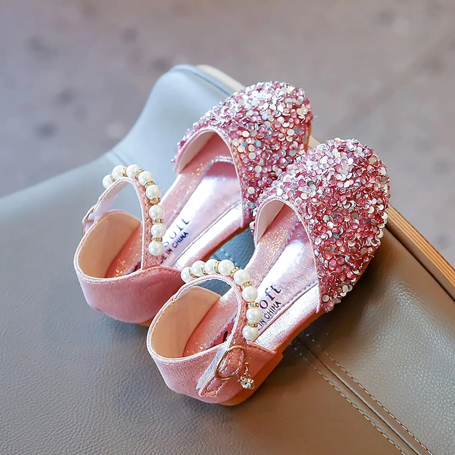 Girls 12 Bowknot Kids Shoes Single Baby Girls Bling Princess Sandals Crystal Pearl Infant Baby Boys Size 6 Shoes Toddler