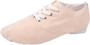 Girls Ballet Dance Shoes Canvas Slippers Flat Toddler Practice Shoes Split Sole Stretch for Perform Dance Yoga