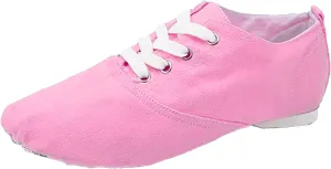 Girls Ballet Dance Shoes Canvas Slippers Flat Toddler Practice Shoes Split Sole Stretch for Perform Dance Yoga