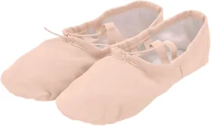 Girls Ballet Shoes Children Split Sole Ballet Slippers Baby Canvas Solid Cozy Soft Skin-Friendly Ballet Dancing Shoes for Kids