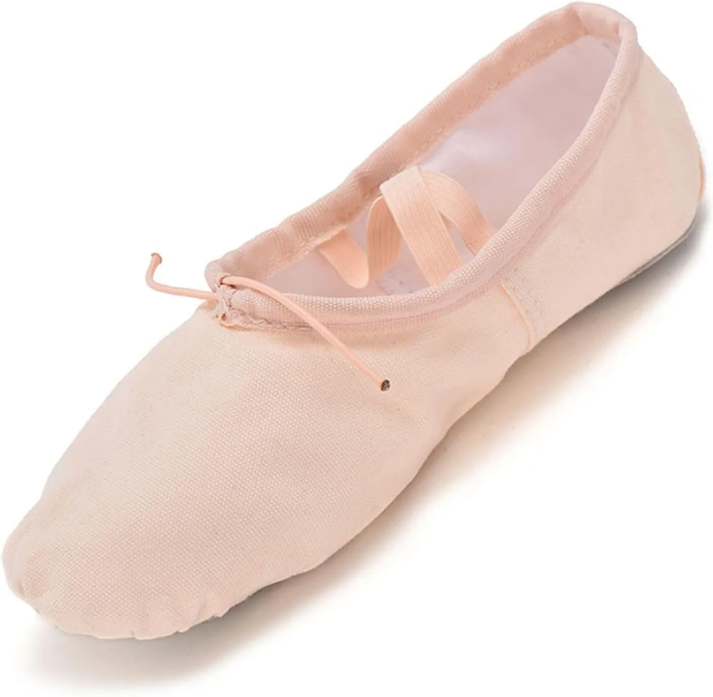Girls Ballet Shoes Children Split Sole Ballet Slippers Baby Canvas Solid Cozy Soft Skin-Friendly Ballet Dancing Shoes for Kids