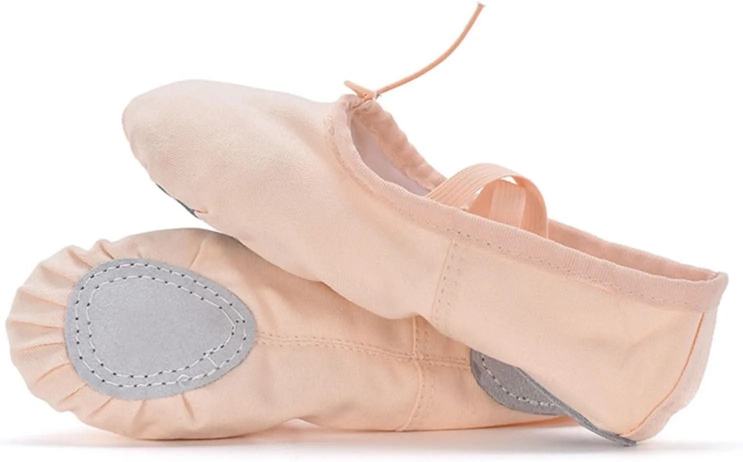 Girls Ballet Shoes Children Split Sole Ballet Slippers Baby Canvas Solid Cozy Soft Skin-Friendly Ballet Dancing Shoes for Kids