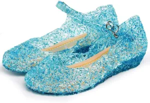 Girls Black Dress Shoes,Kids Girls Sandals Wedge Cosplay Party Princess Shoes Infant Baby Kawaii Shoes 3-12 Years