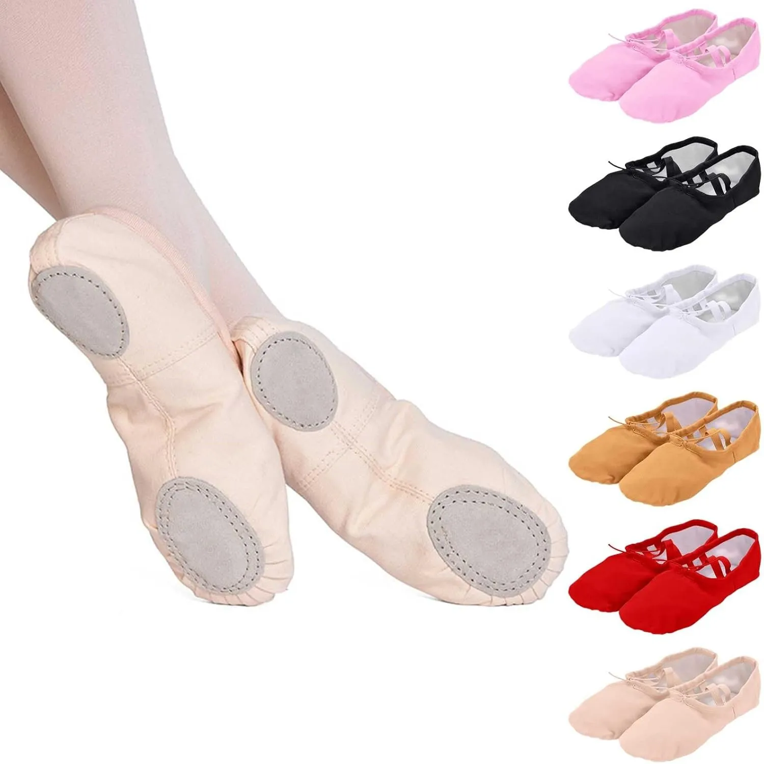 Girls Dance Ballet Shoes Slipper for Dance Gymnastic Practice Body Ethnic Ballet Shoes Yoga Exercise Shoes