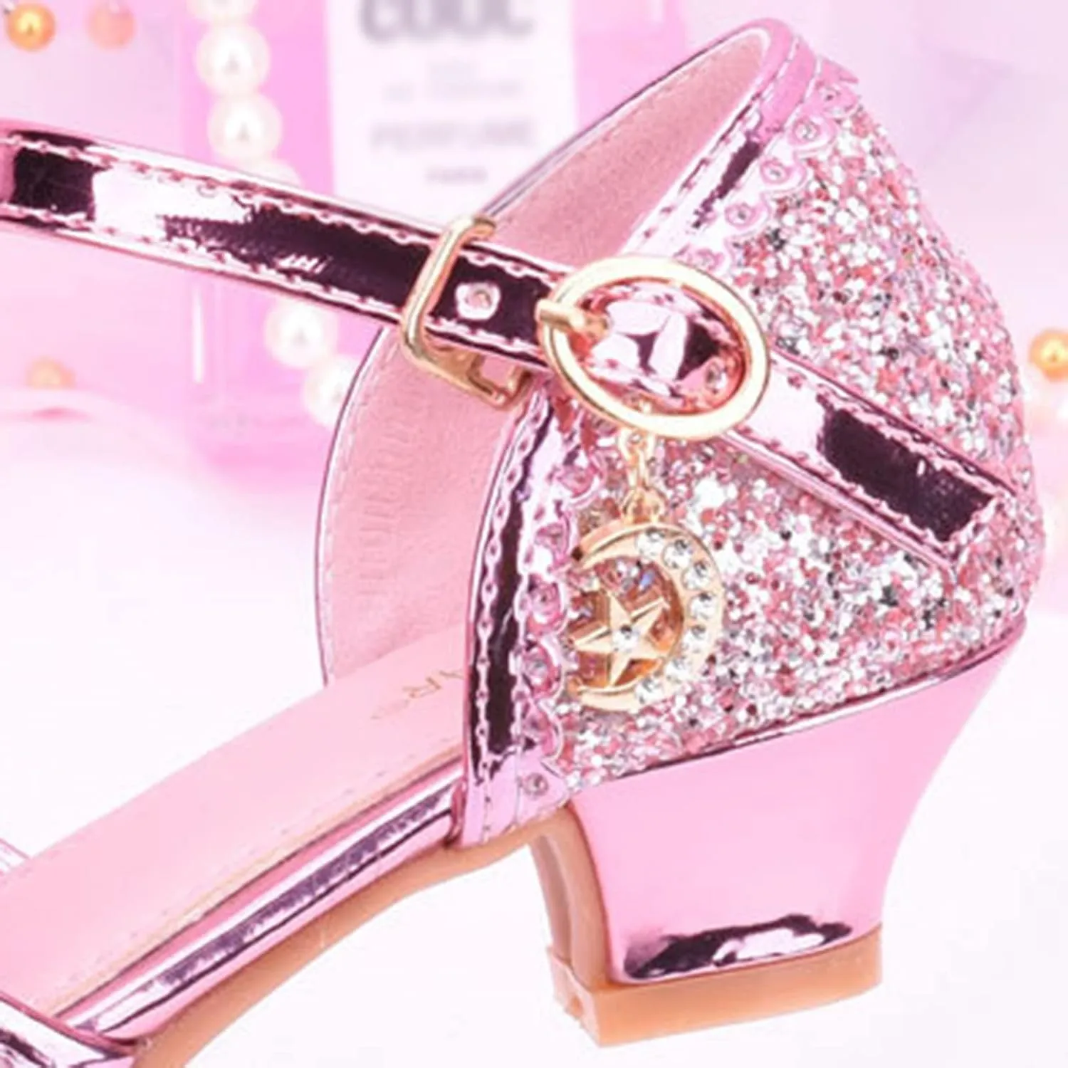 Girls Heels Dress Shoes Flower Girl Mary Jane Sandals Wedding Party Princess Shoes for Toddler Little Kid Big Kid