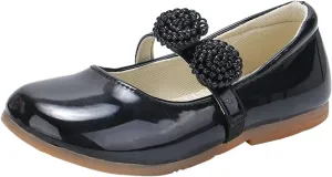Girl's Mary Jane School niform Shoes Toddler Little Kid Dress Shoes Girl Ballet Flat Flower Girl Toddler Slip Boots