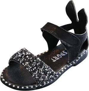 Girls Shoes with Straps Toddler Little Girl Dress Sandals Shoes Casual Slip On Ballet Slide Sandals Shower