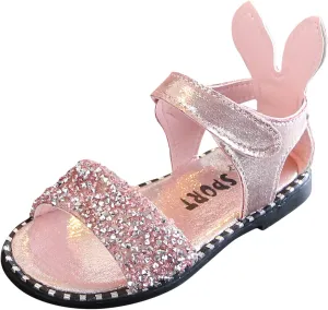 Girls Shoes with Straps Toddler Little Girl Dress Sandals Shoes Casual Slip On Ballet Slide Sandals Shower