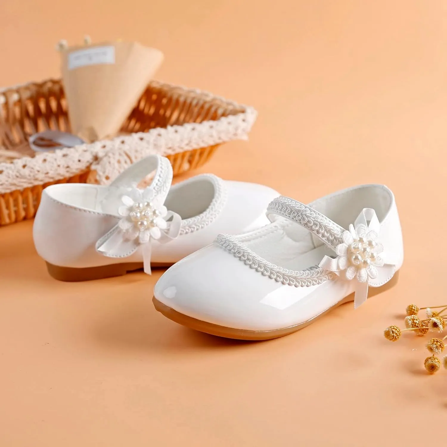 Girls Toddler Little Ballet Shoes Girls Mary Jane Flats Dress Shoes Party Wedding for Toddler Little Kid Big Kids