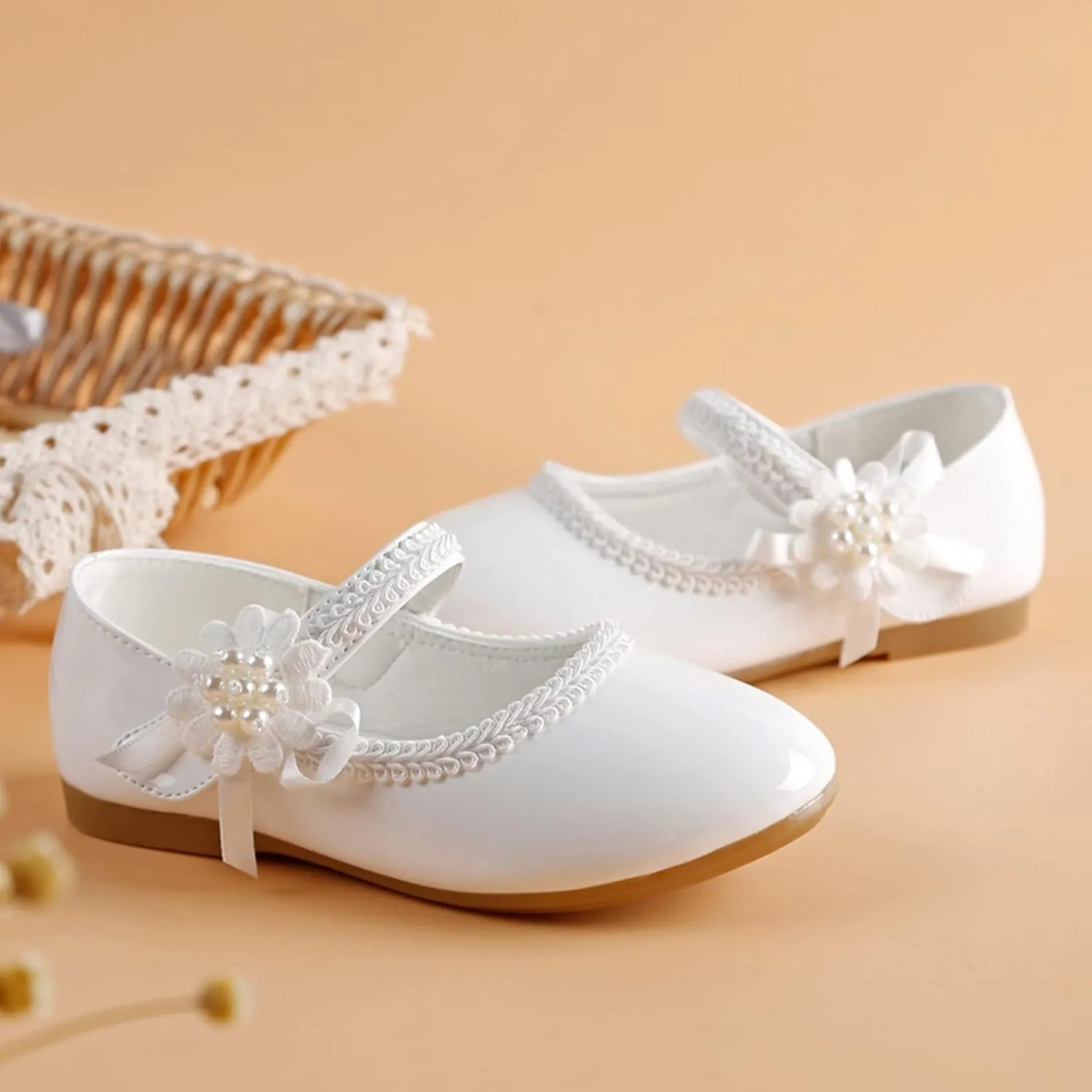 Girls Toddler Little Ballet Shoes Girls Mary Jane Flats Dress Shoes Party Wedding for Toddler Little Kid Big Kids