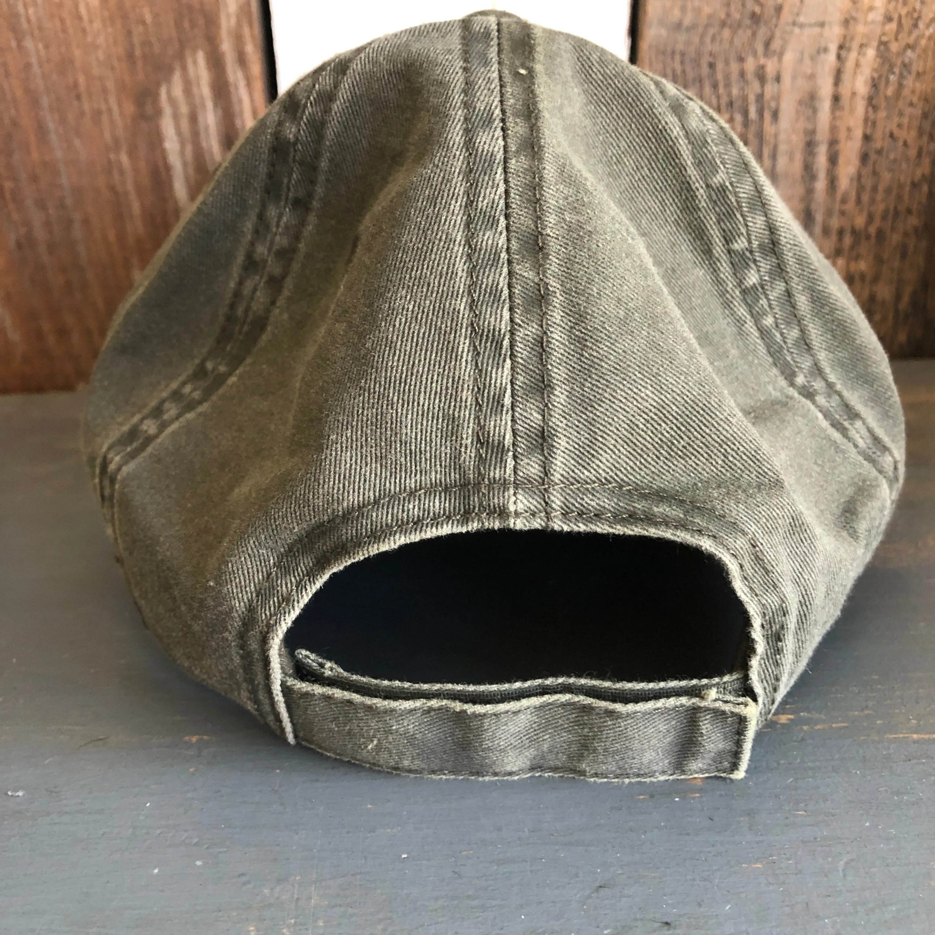 Hermosa Beach AS REAL AS THE STREETS - 6 Panel Low Profile Style Dad Hat with Velcro Closure - Olive Green