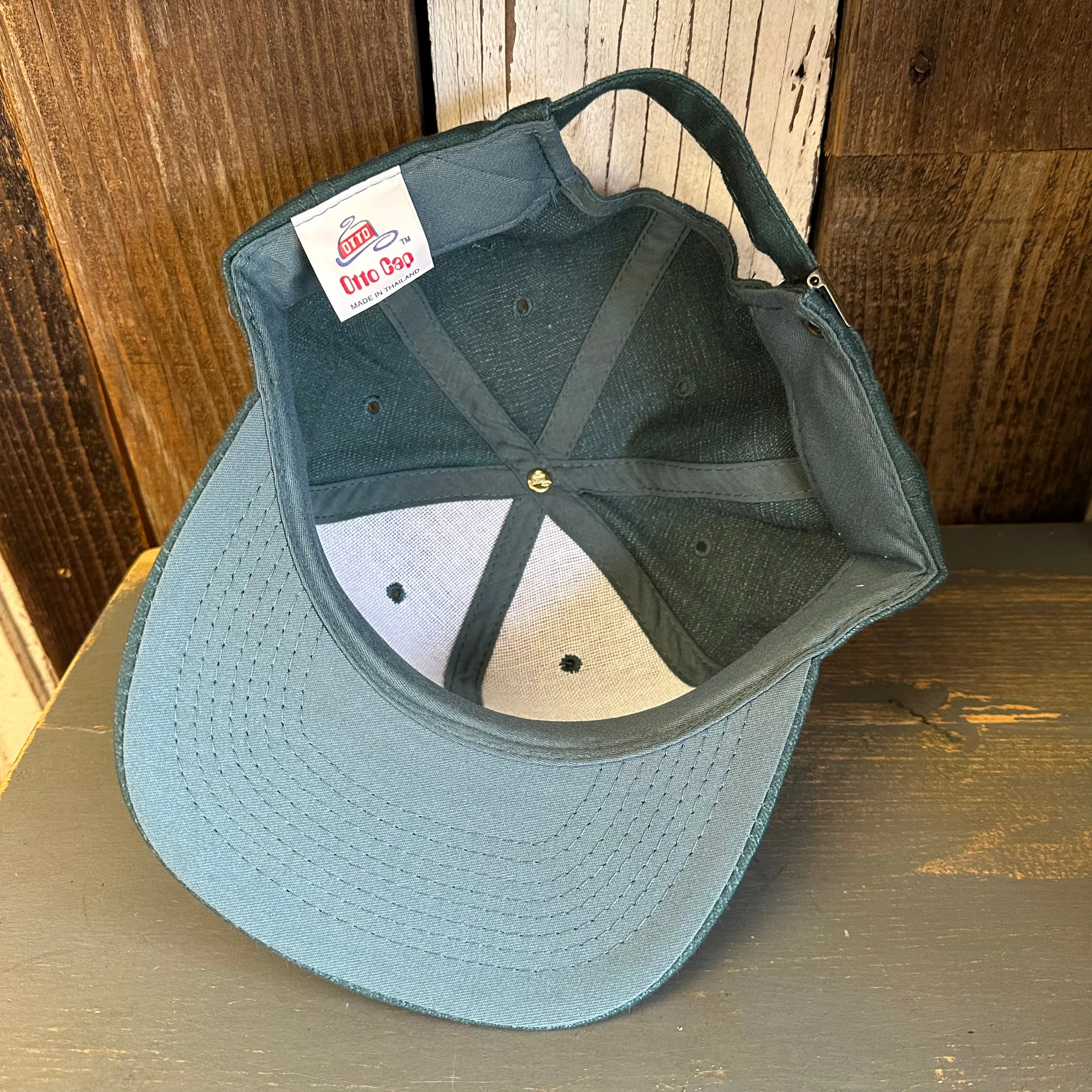 Hermosa Beach FIESTA - 6 Panel Mid Profile Baseball Cap - Dark Green