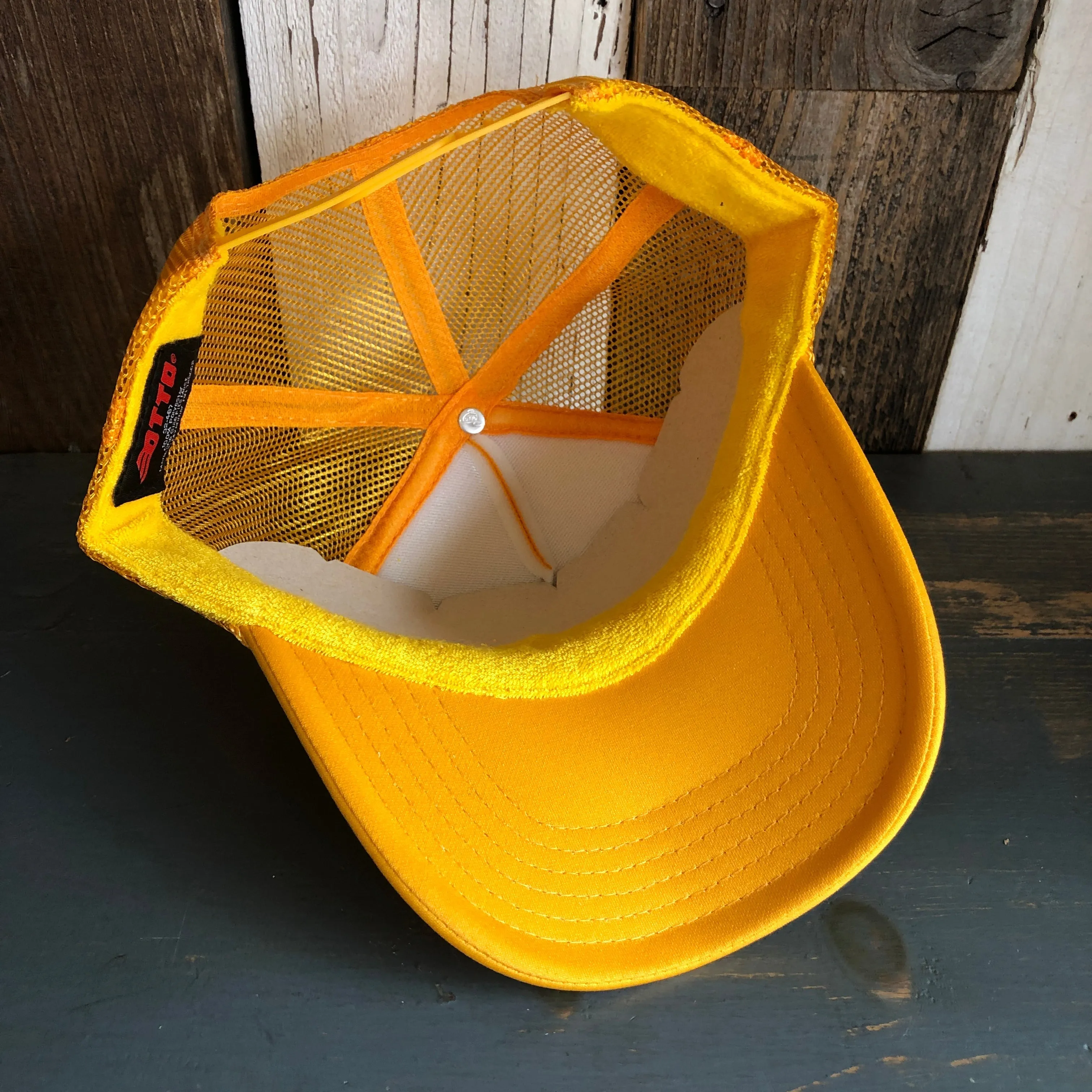 Hermosa Beach FIESTA FOREVER High Crown Trucker Hat - Gold