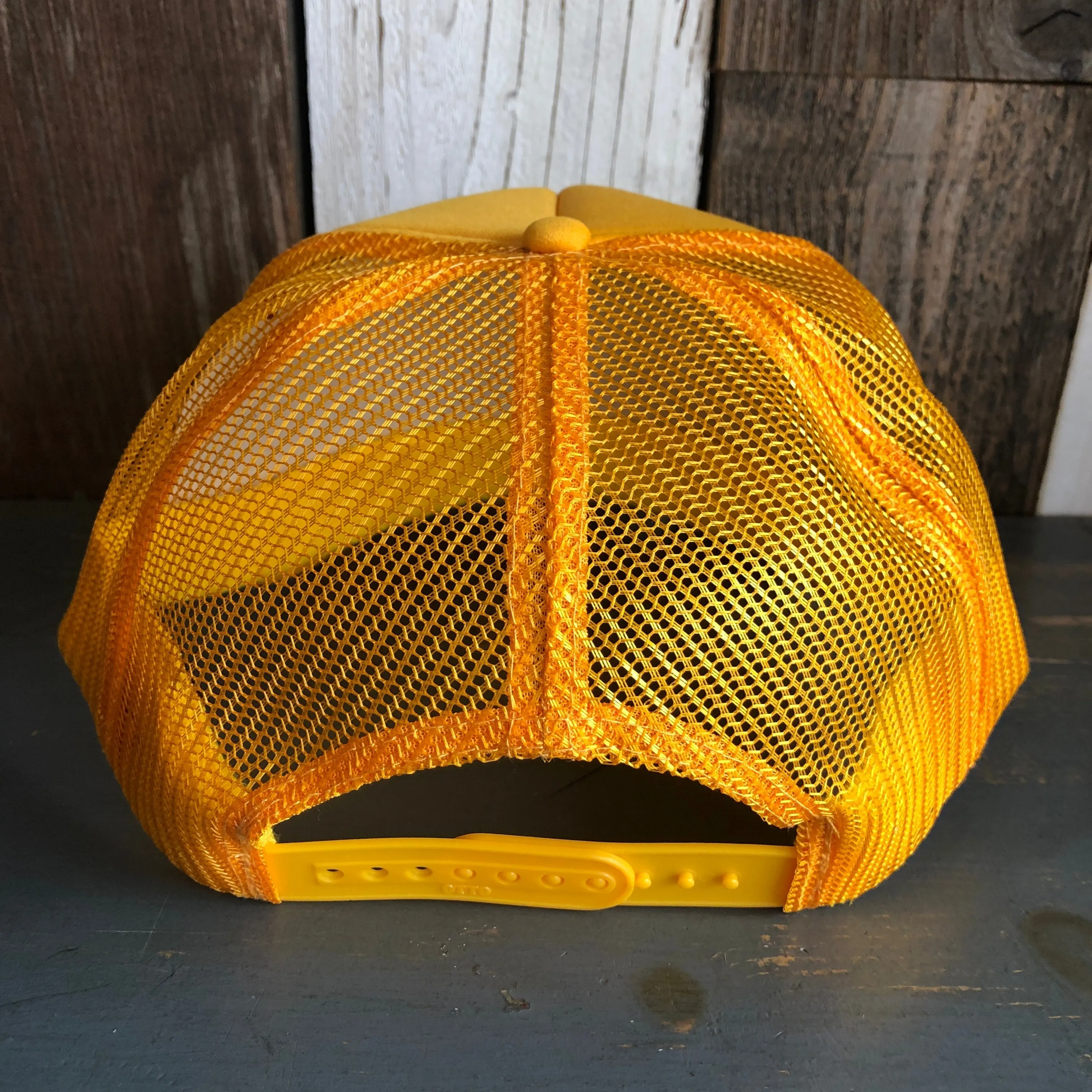 Hermosa Beach FIESTA FOREVER High Crown Trucker Hat - Gold