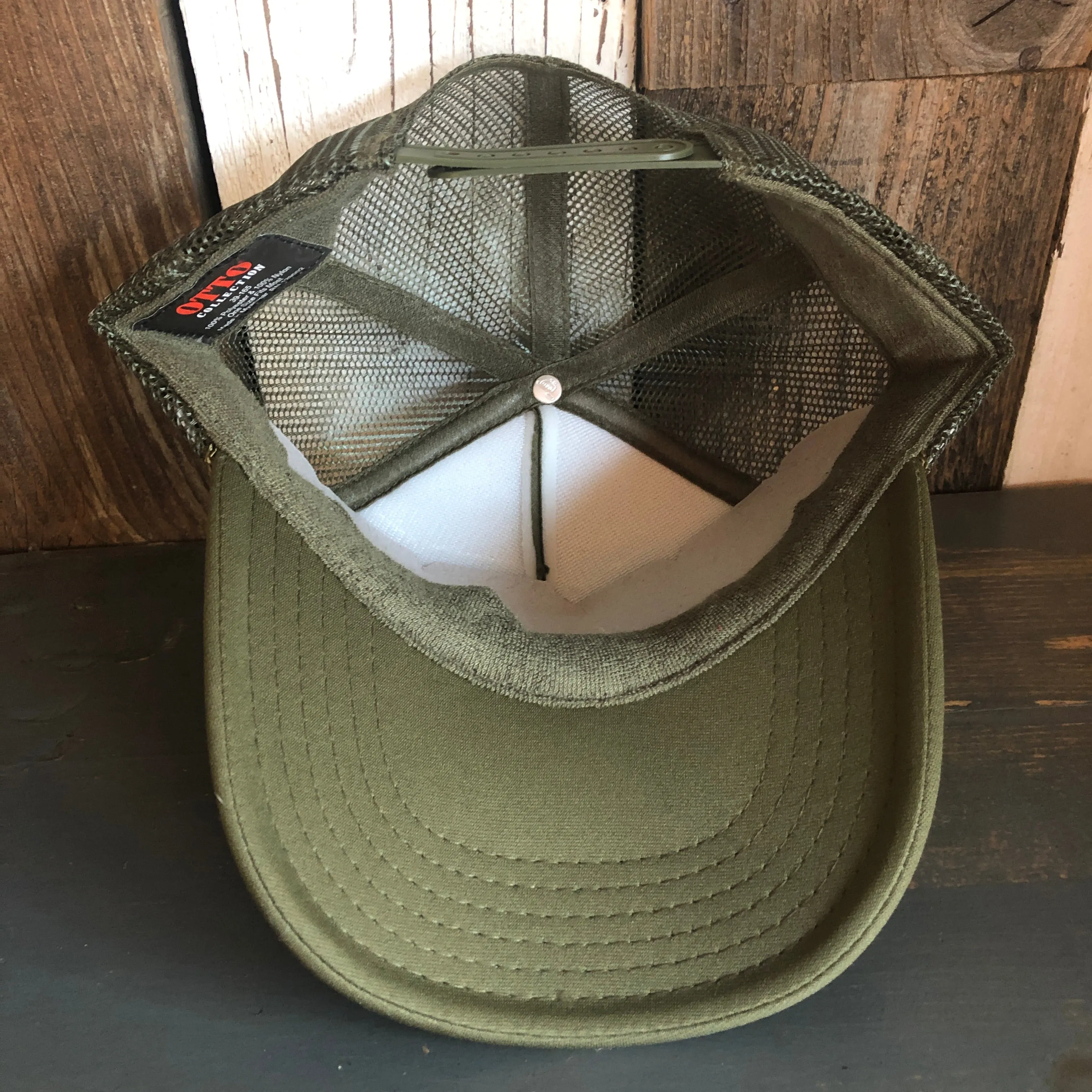 Hermosa Beach FIESTA FOREVER High Crown Trucker Hat - Olive