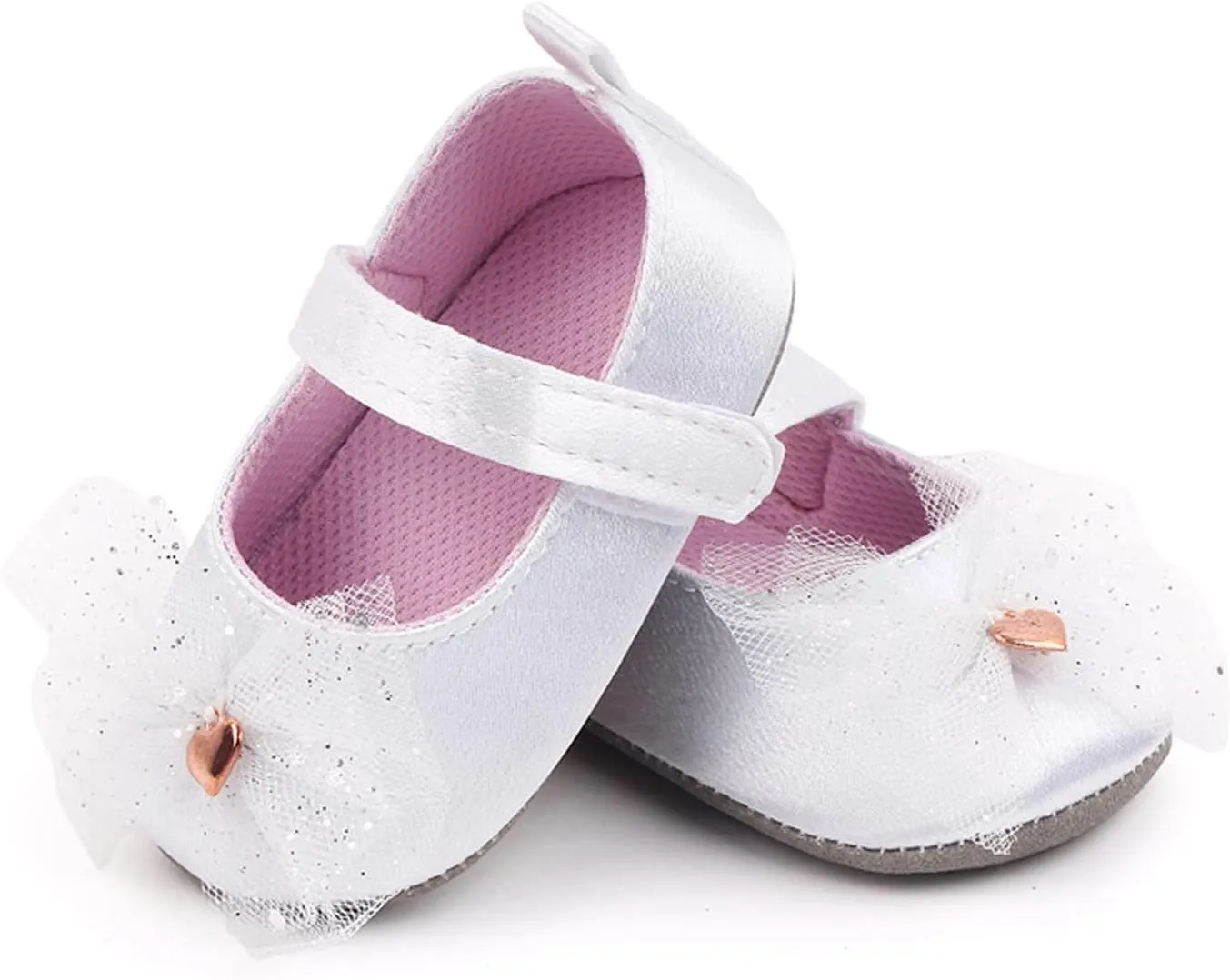 Infant Baby Girls Mary Jane Flat with Bownot Ballet Shoes Newborn First Walking Princess Toddler Size 6 Shoes Boys