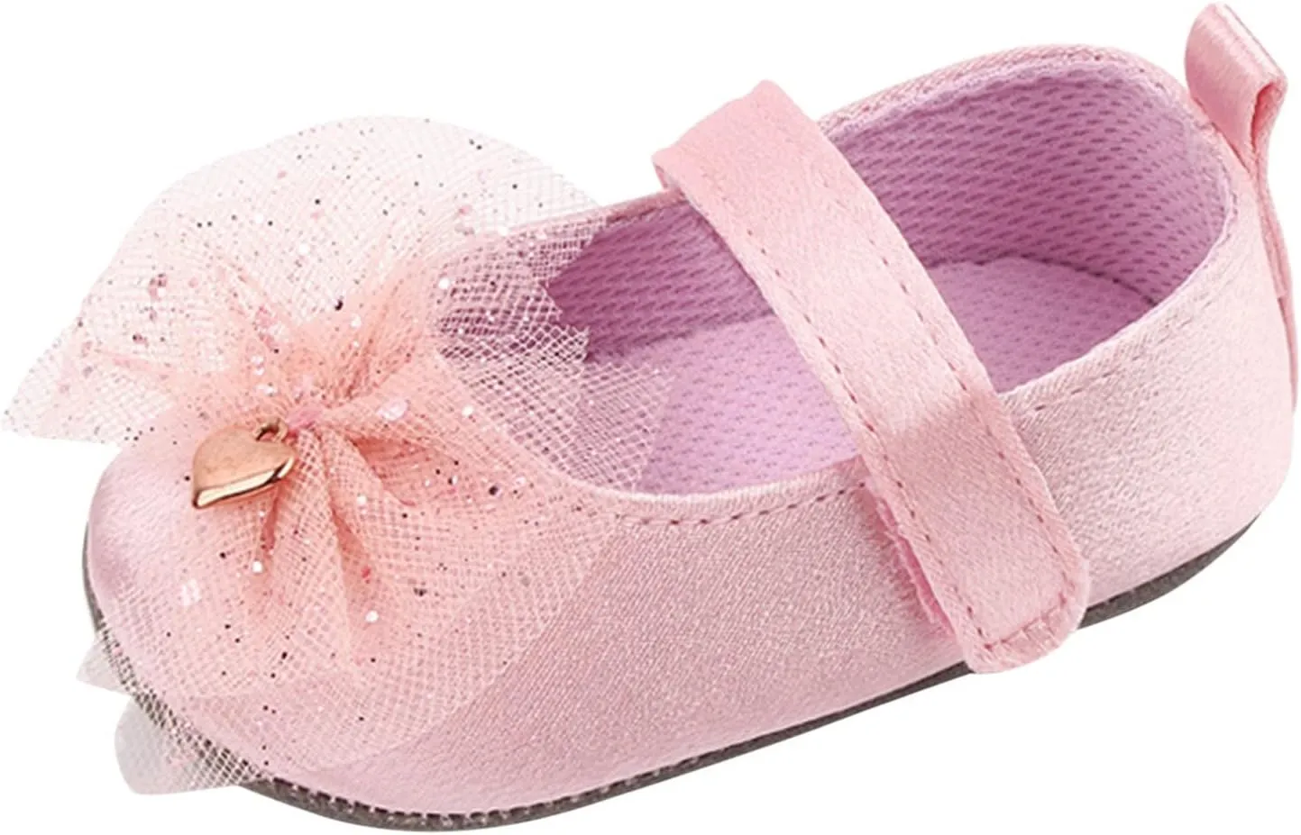 Infant Baby Girls Mary Jane Flat with Bownot Ballet Shoes Newborn First Walking Princess Toddler Size 6 Shoes Boys