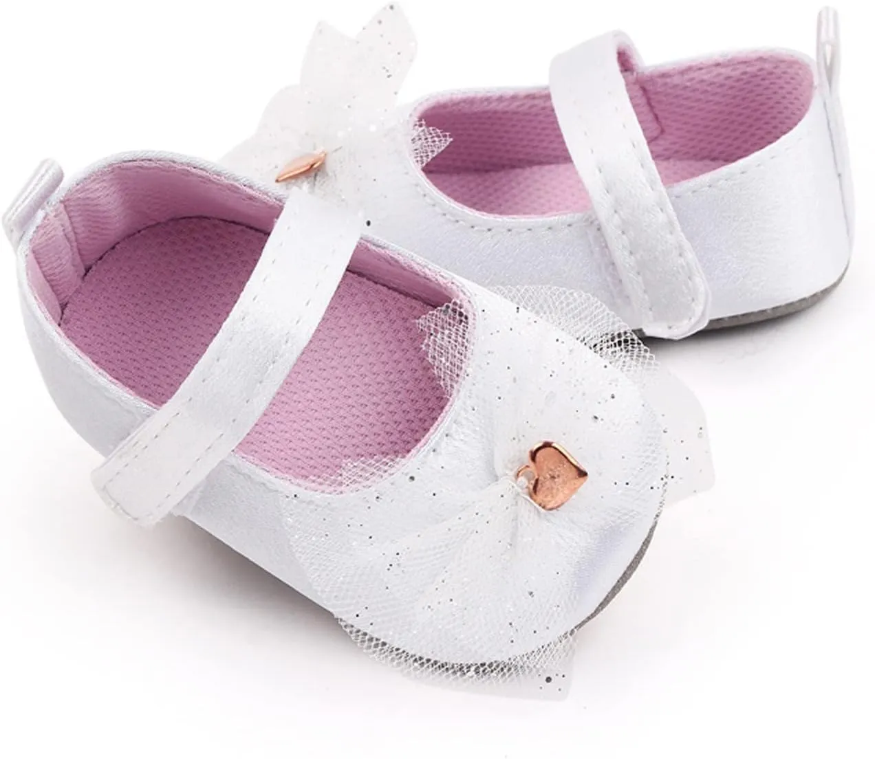 Infant Baby Girls Mary Jane Flat with Bownot Ballet Shoes Newborn First Walking Princess Toddler Size 6 Shoes Boys