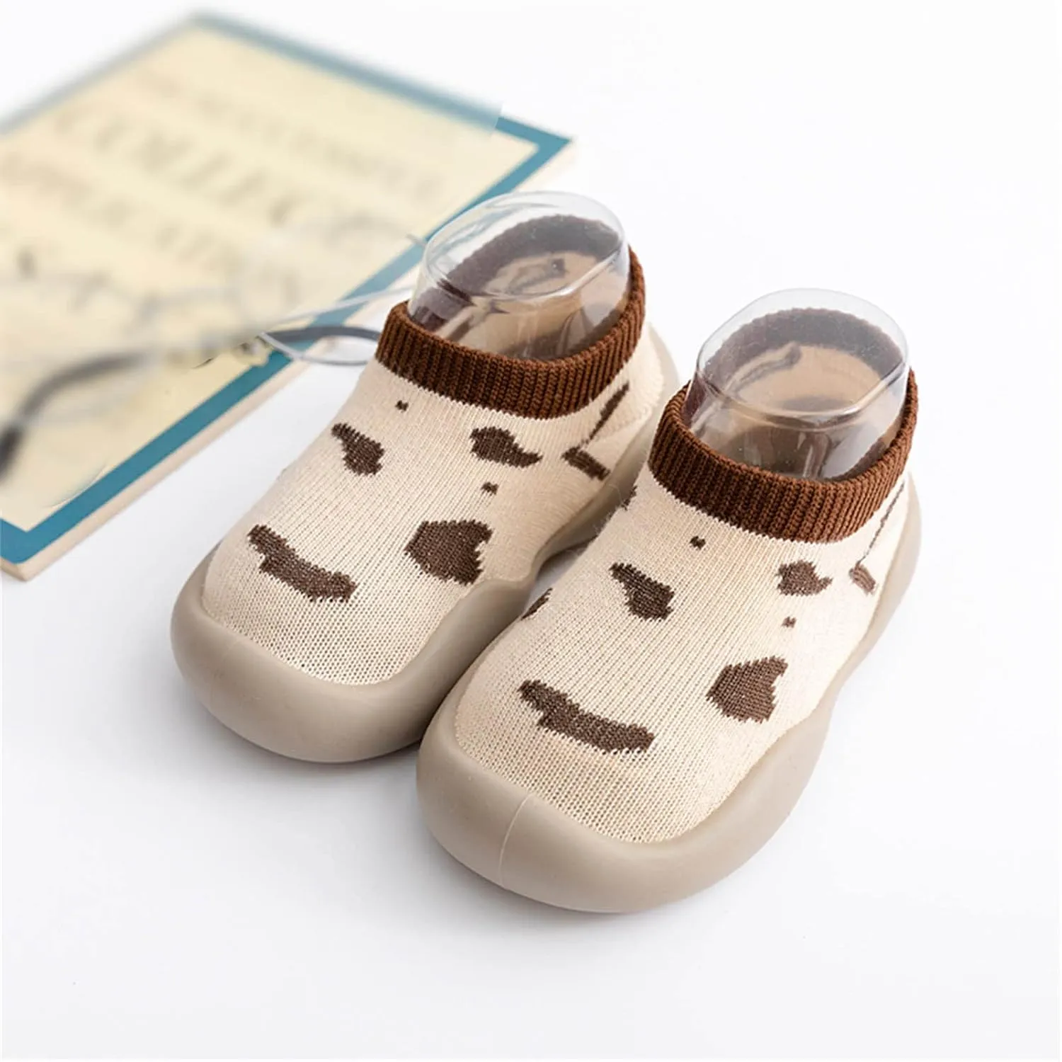 Infant Shoes,Boys Girls Animal Cartoon Socks Shoes Toddler Fleece WarmThe Floor Socks Non Slip Prewalker Kawaii Shoes