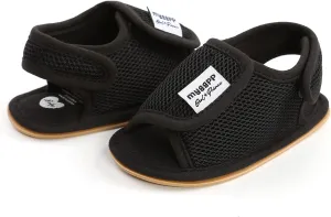 Infant Shoes,Girls Black Dress Shoes Newborn Sandals Prewalker Booties Cartoon First Walkers Shoes 0-18 Months