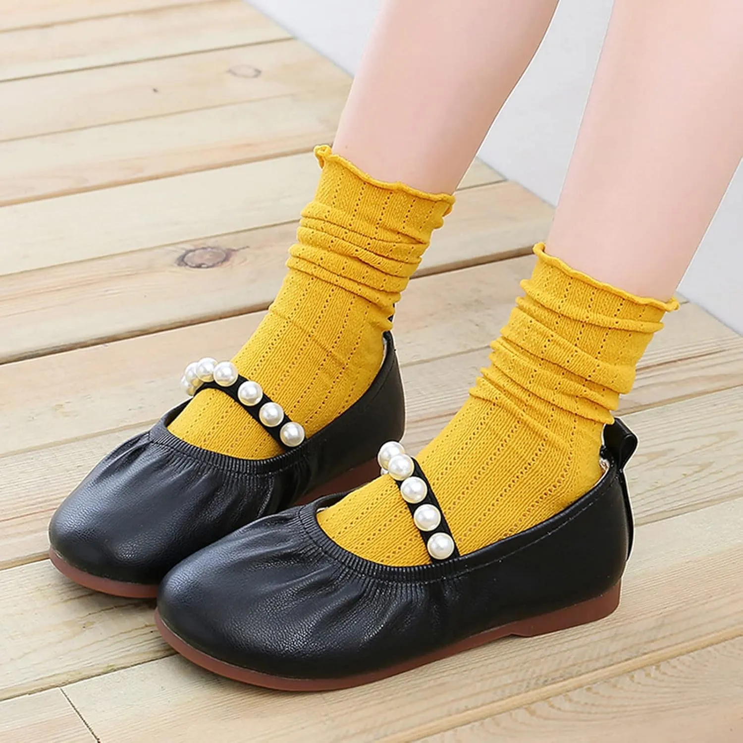 Jelly Sandals Toddler Pearl Girl Dress Shoes Girl Ballet Flats Party School Shoes Wedding Slipper Kids Girls