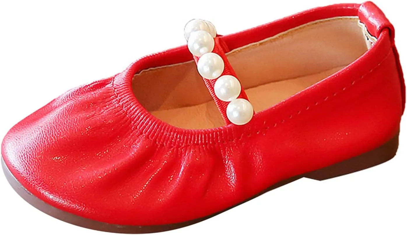 Jelly Sandals Toddler Pearl Girl Dress Shoes Girl Ballet Flats Party School Shoes Wedding Slipper Kids Girls